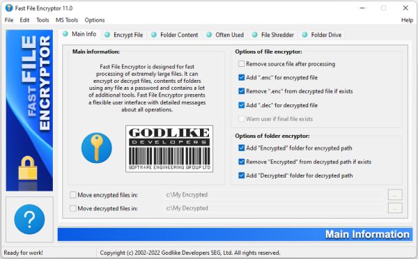 Fast File Encryptor 11.5 instal the new